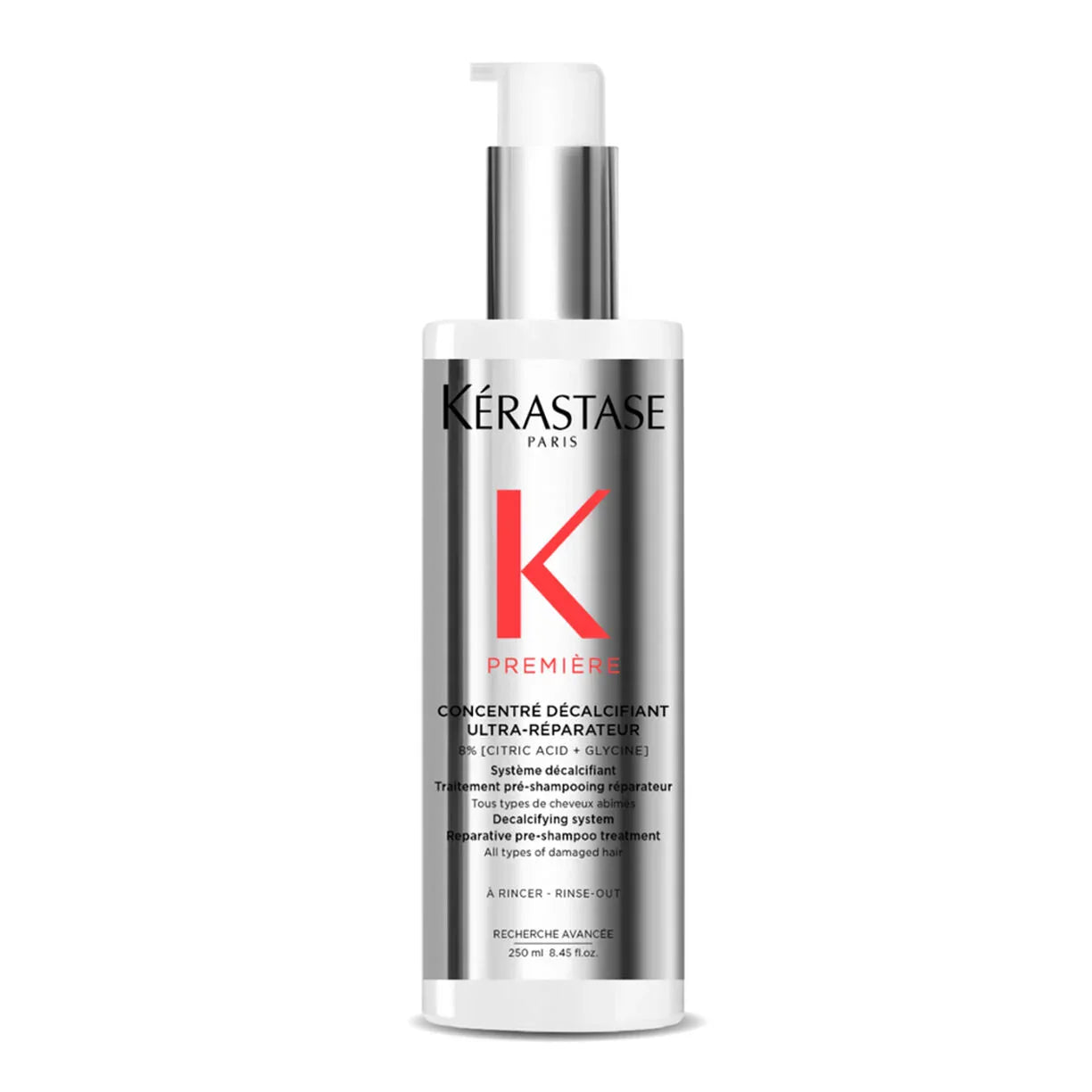 Kerastase Premiere Concentre Decalcifiant bottle in silver and white