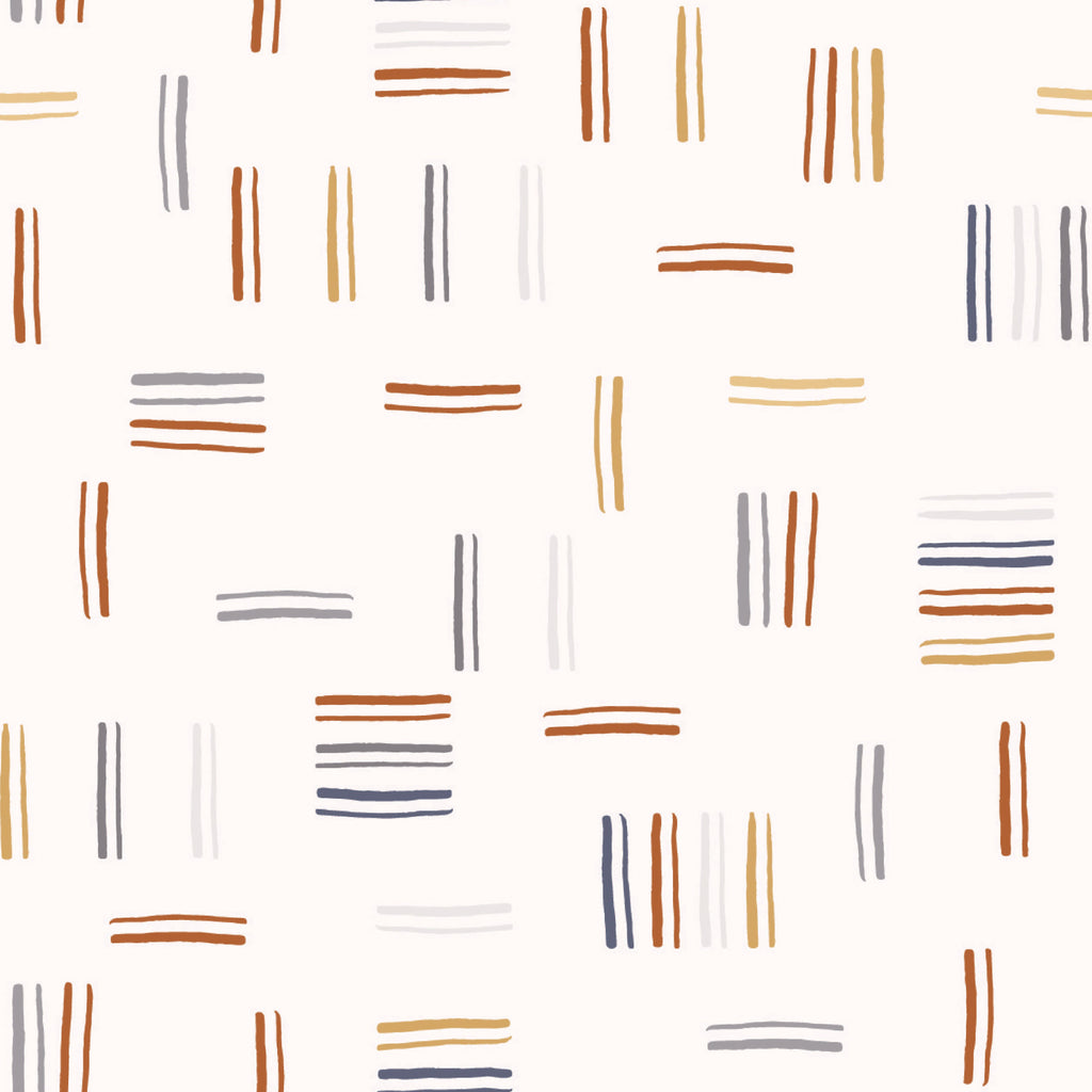 Keren Geometric Removable Wallpaper - Modern Boho Earth Tones