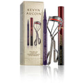 Kevyn Aucoin Eyes Tell All 3-Piece makeup set in black, red, and gold packaging.