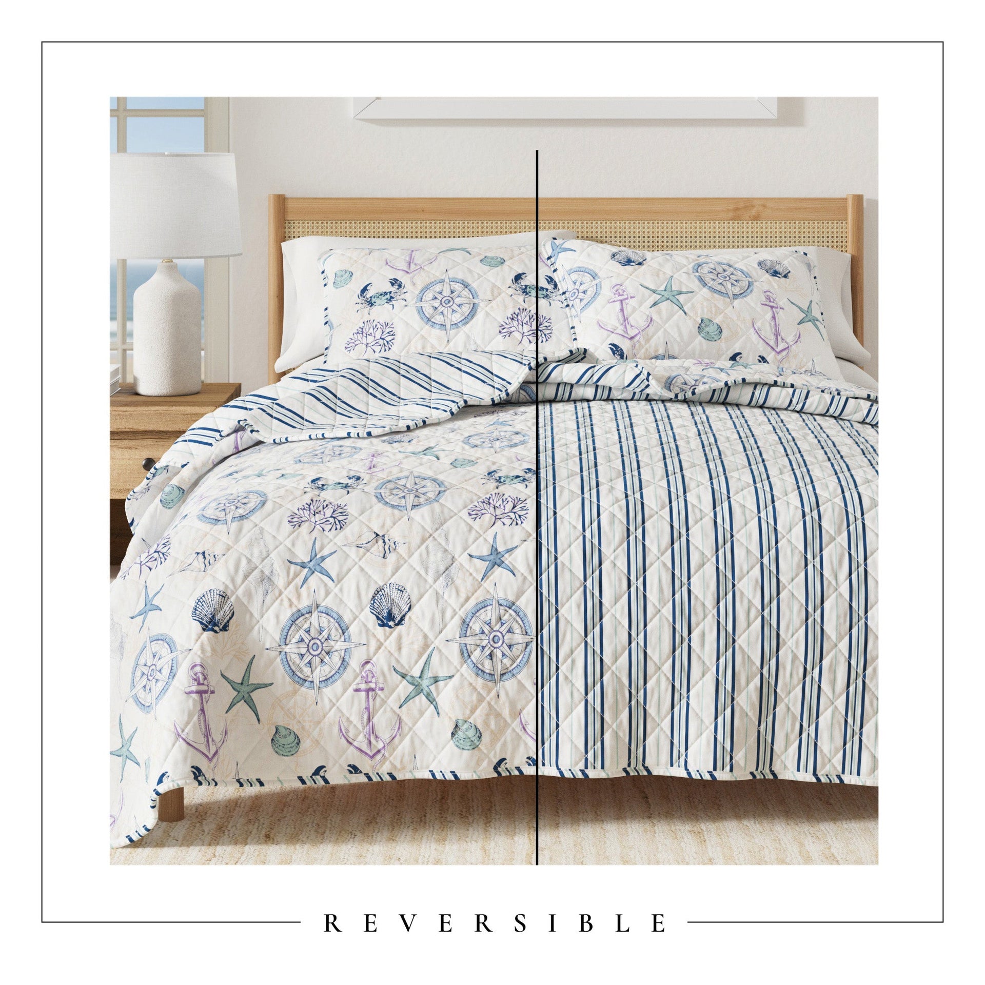Azure Collection Coastal Quilt Set