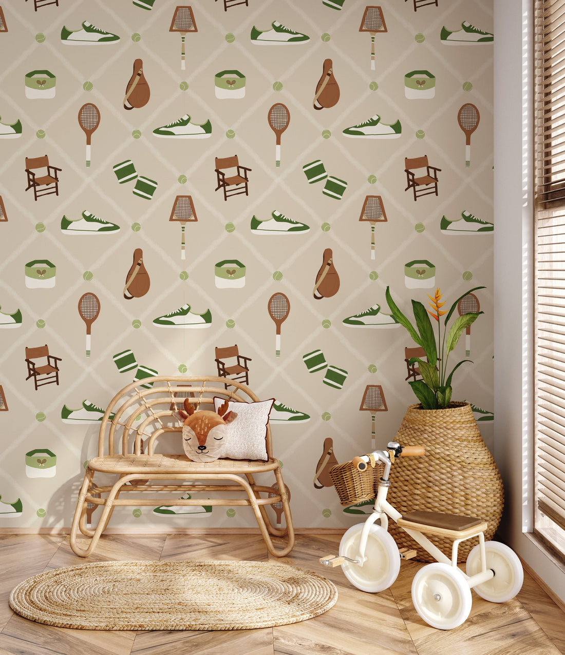 Doubles Removable Peel and Stick Wallpaper by Kristie Vargo
