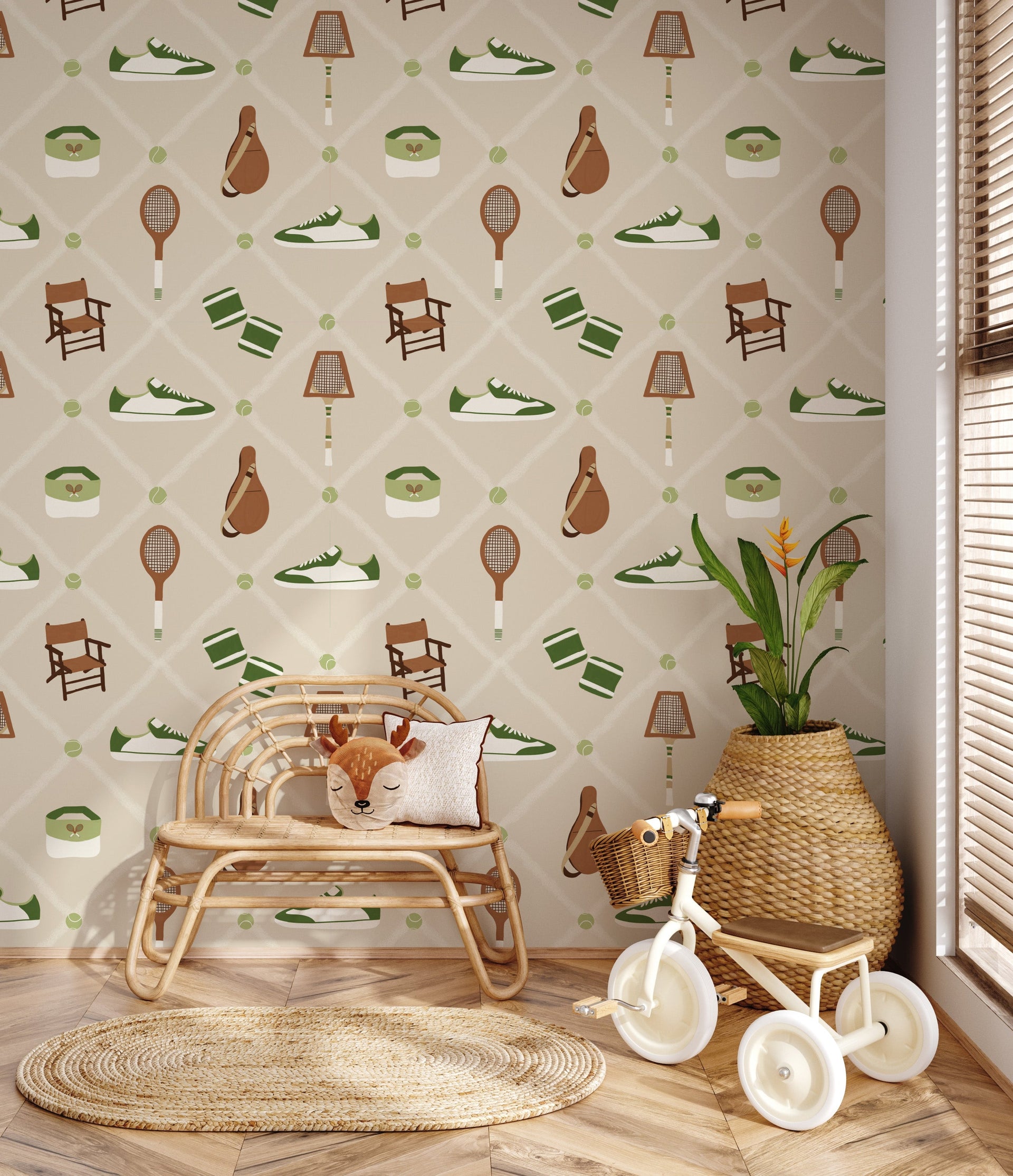 Doubles Removable Peel and Stick Wallpaper by Kristie Vargo