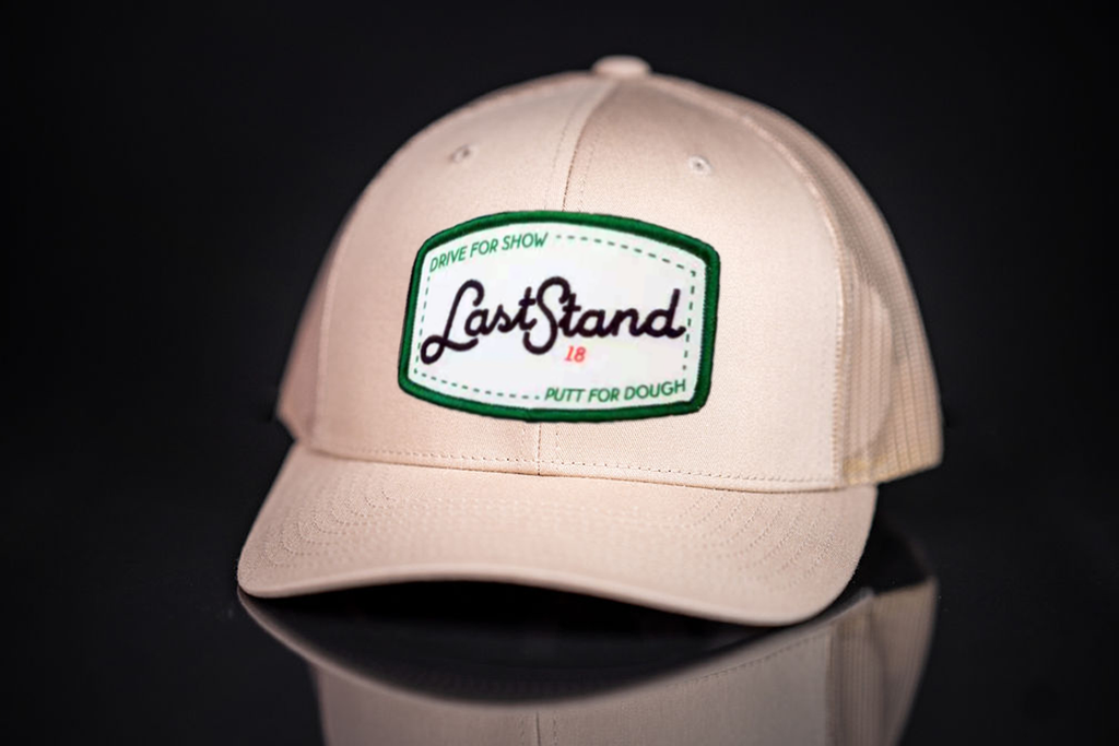 Last Stand Golf Curved Bill Trucker Hat Sporty Lifestyle Cap