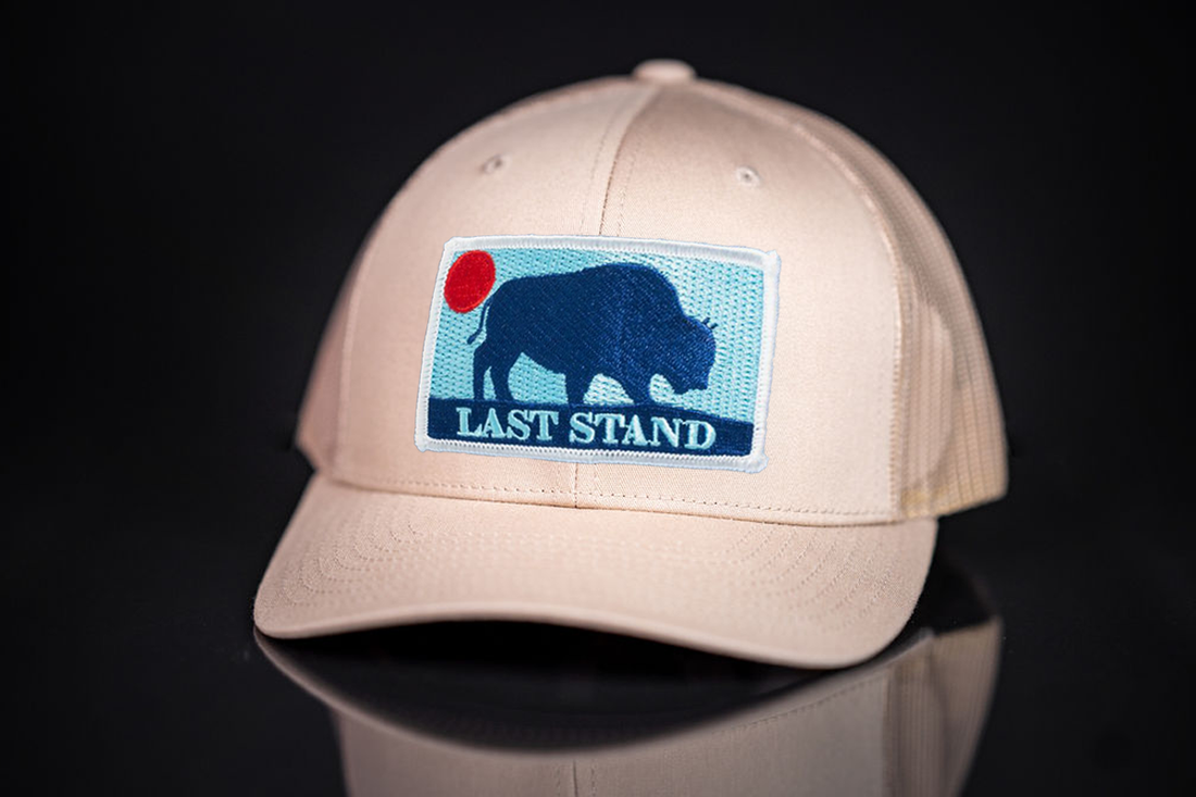 Bison Sunset Curved Bill Trucker Hat – Outdoor Streetwear Cap