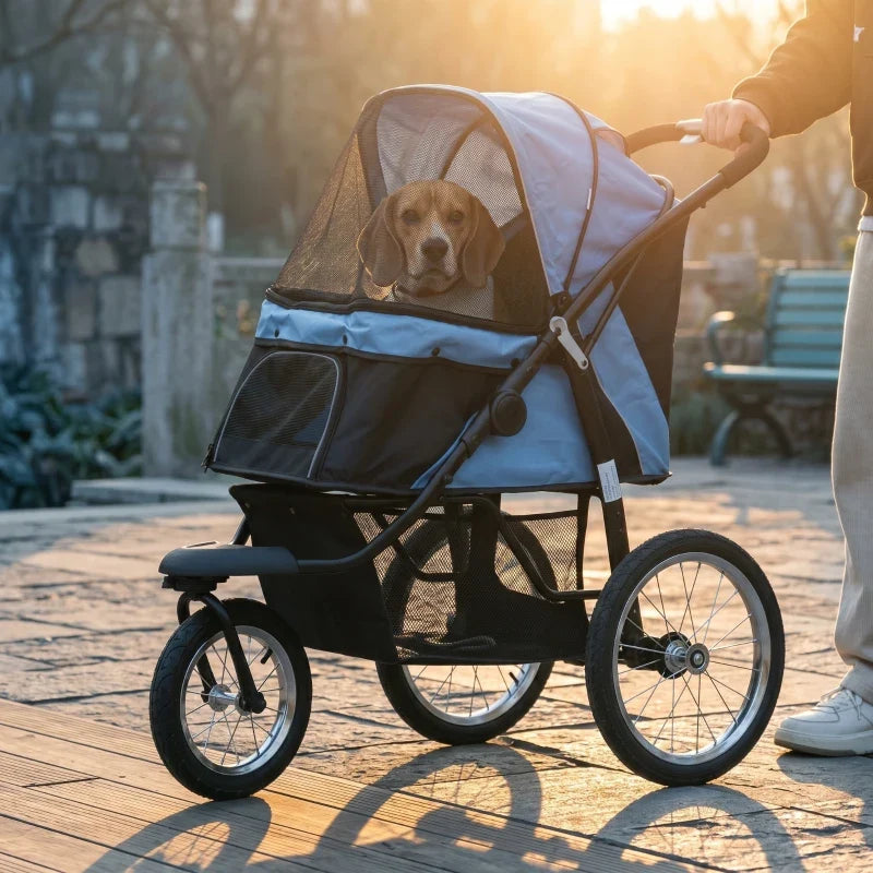 3 Wheels Pet Stroller for Small Dogs and Medium Dogs