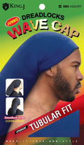 King J jumbo size wave cap in black for dreadlocks