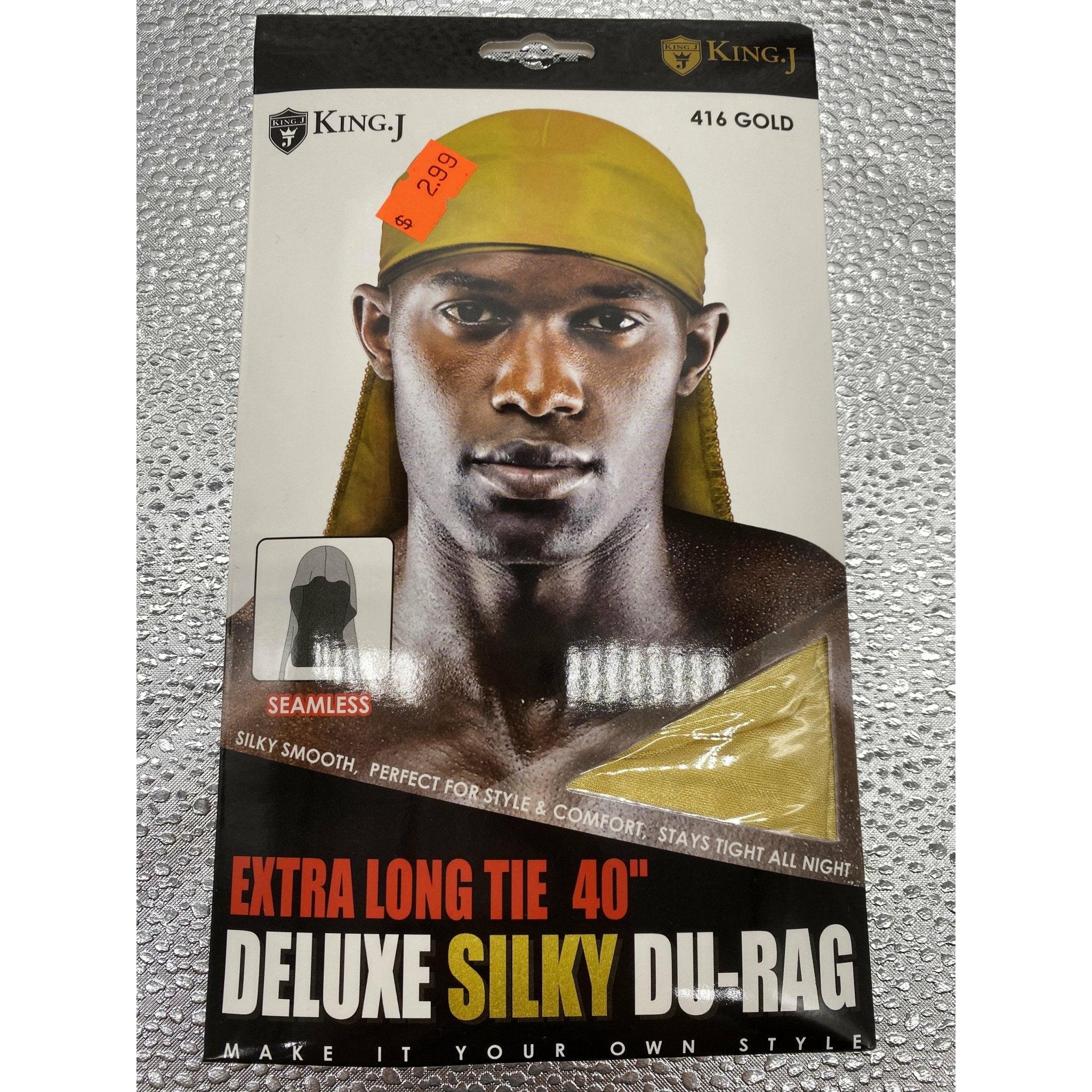 Extra Long Tie 40" Deluxe Silky Du-Rag Streetwear Headwear