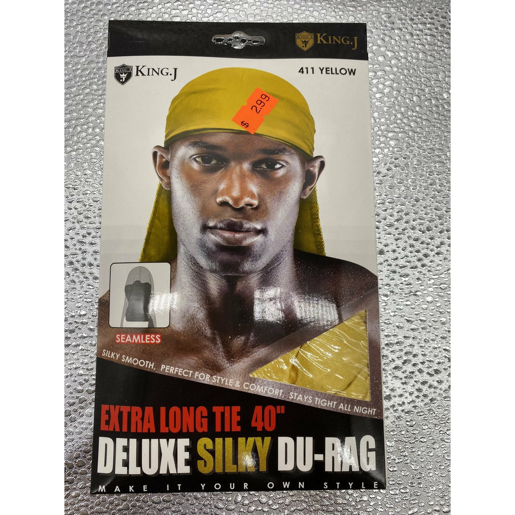 Extra Long Tie 40" Deluxe Silky Du-Rag Streetwear Headwear