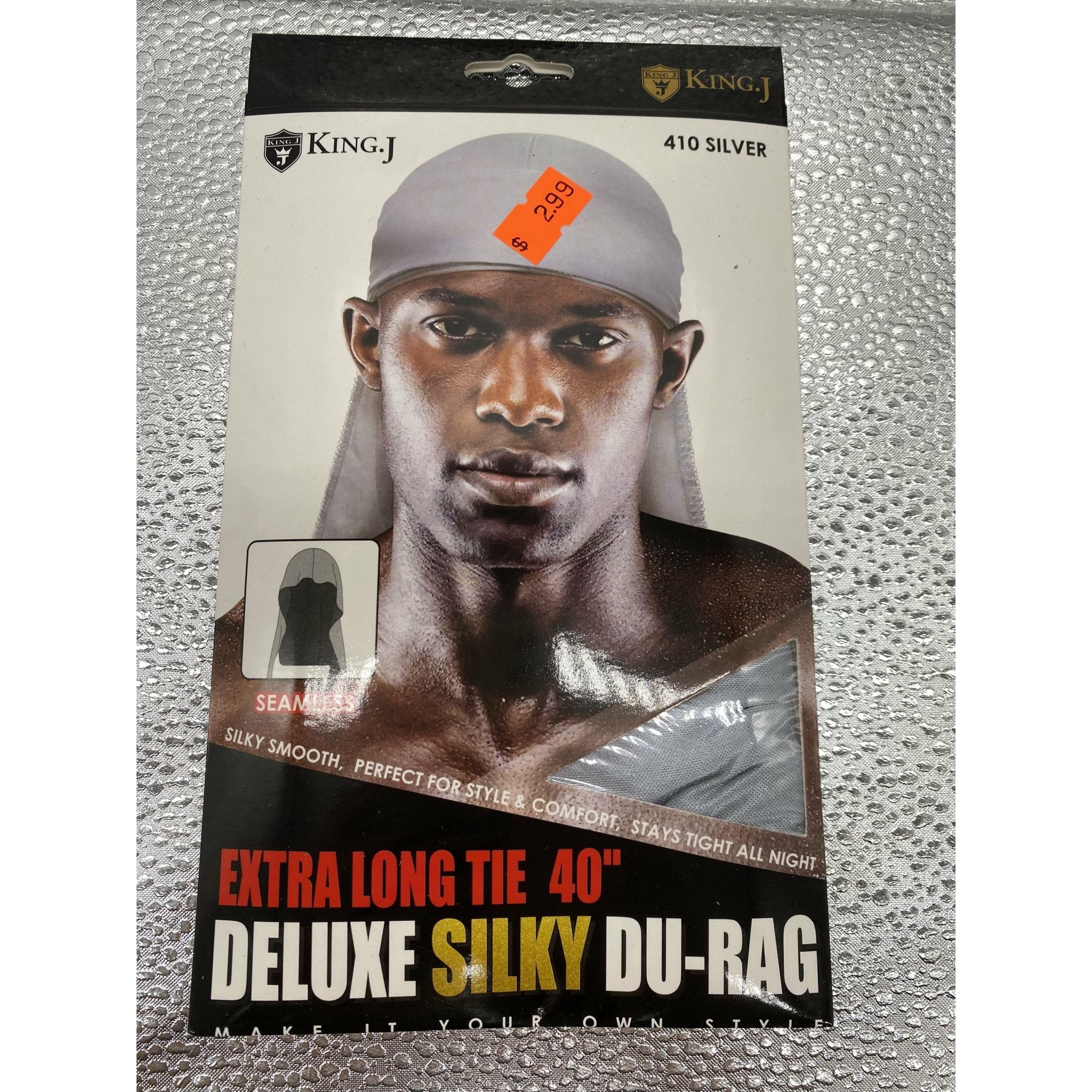 Extra Long Tie 40" Deluxe Silky Du-Rag Streetwear Headwear