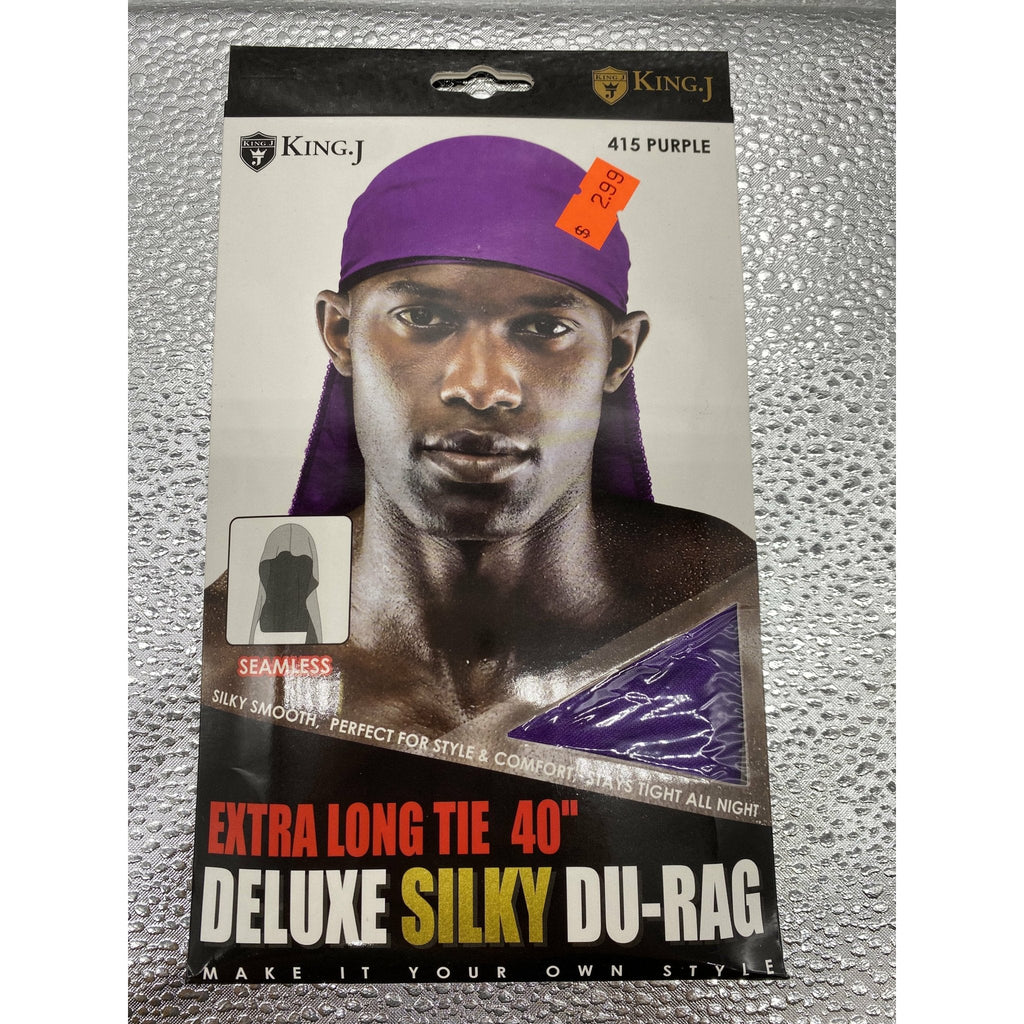 Extra Long Tie 40" Deluxe Silky Du-Rag Streetwear Headwear