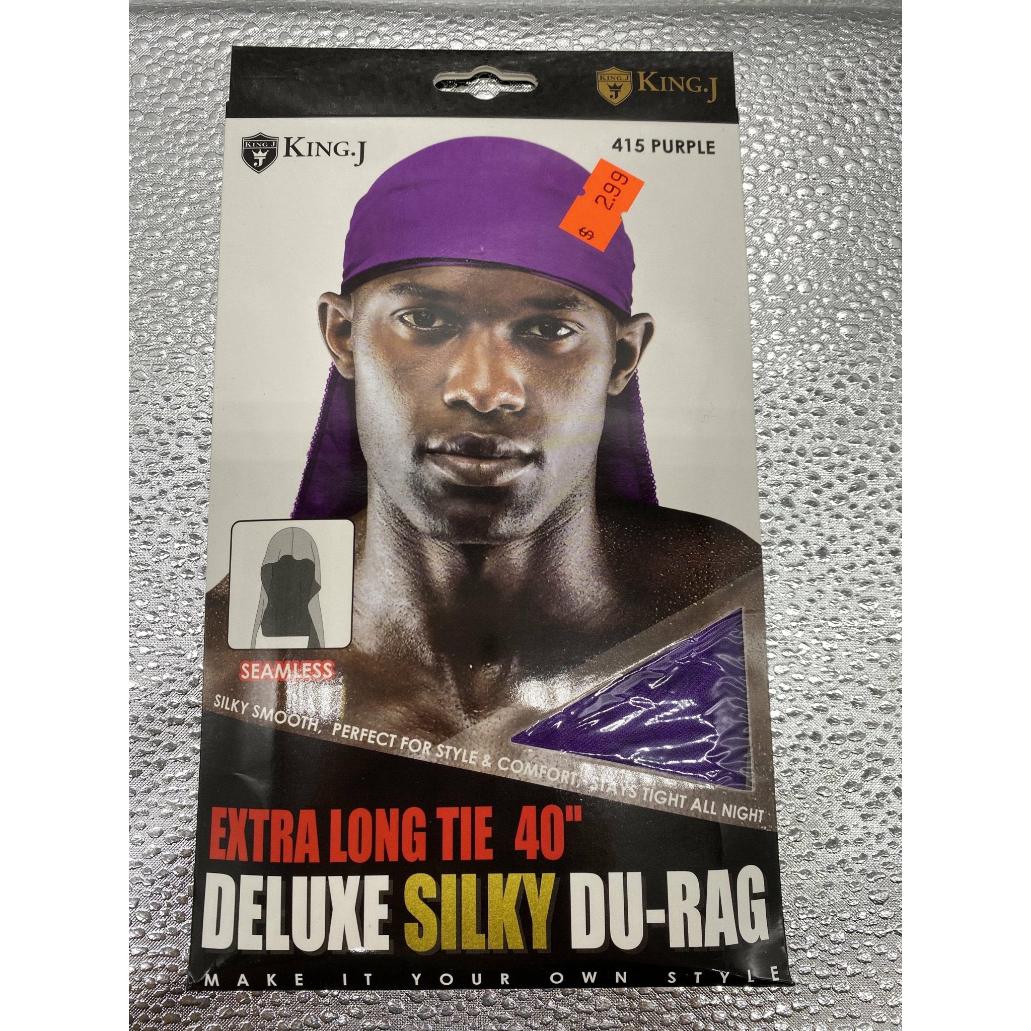 Extra Long Tie 40" Deluxe Silky Du-Rag Streetwear Headwear