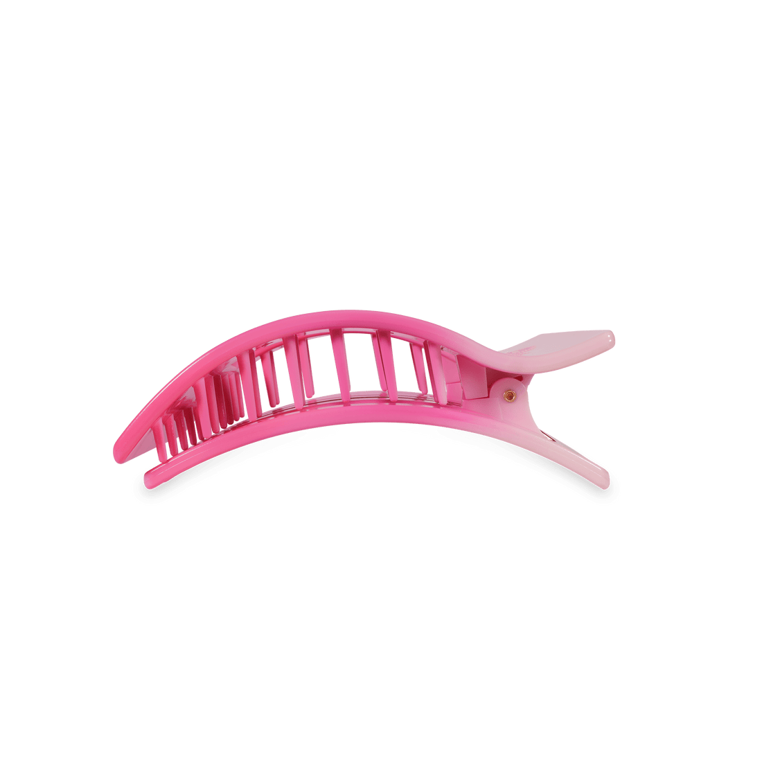 Kiss & Tell Medium Flat Rectangle Hair Clip in Pink