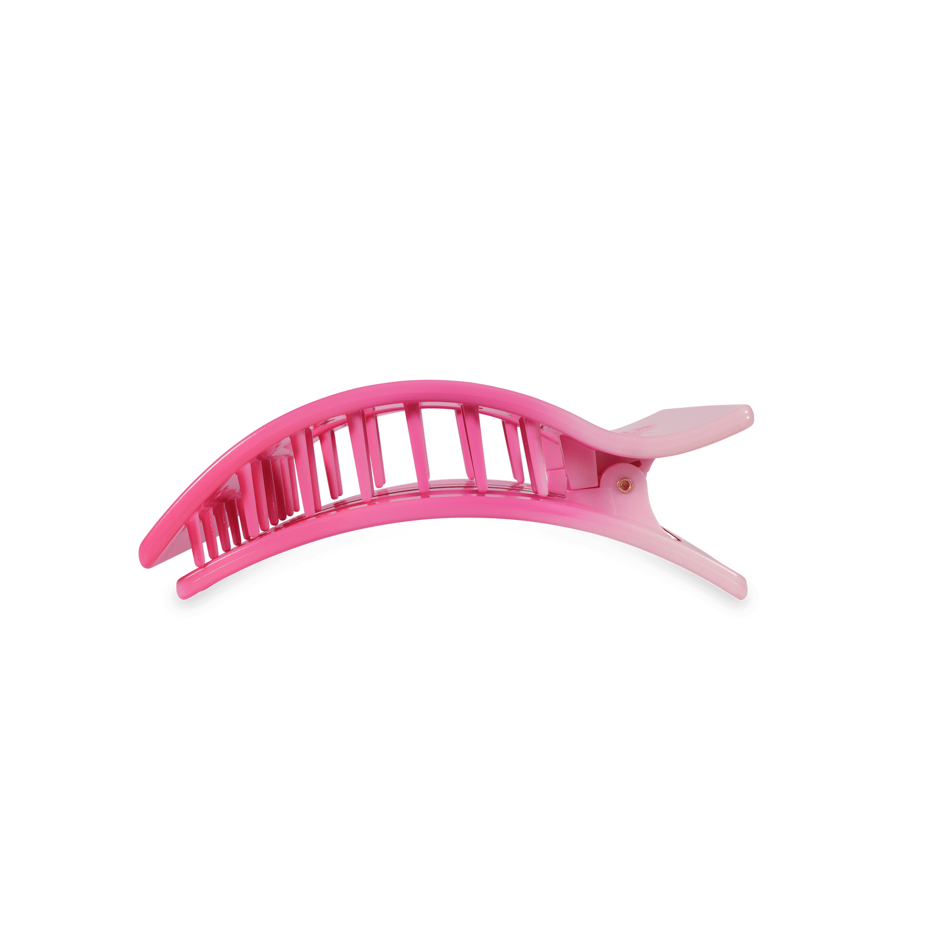 Kiss & Tell Medium Flat Rectangle Hair Clip in Pink