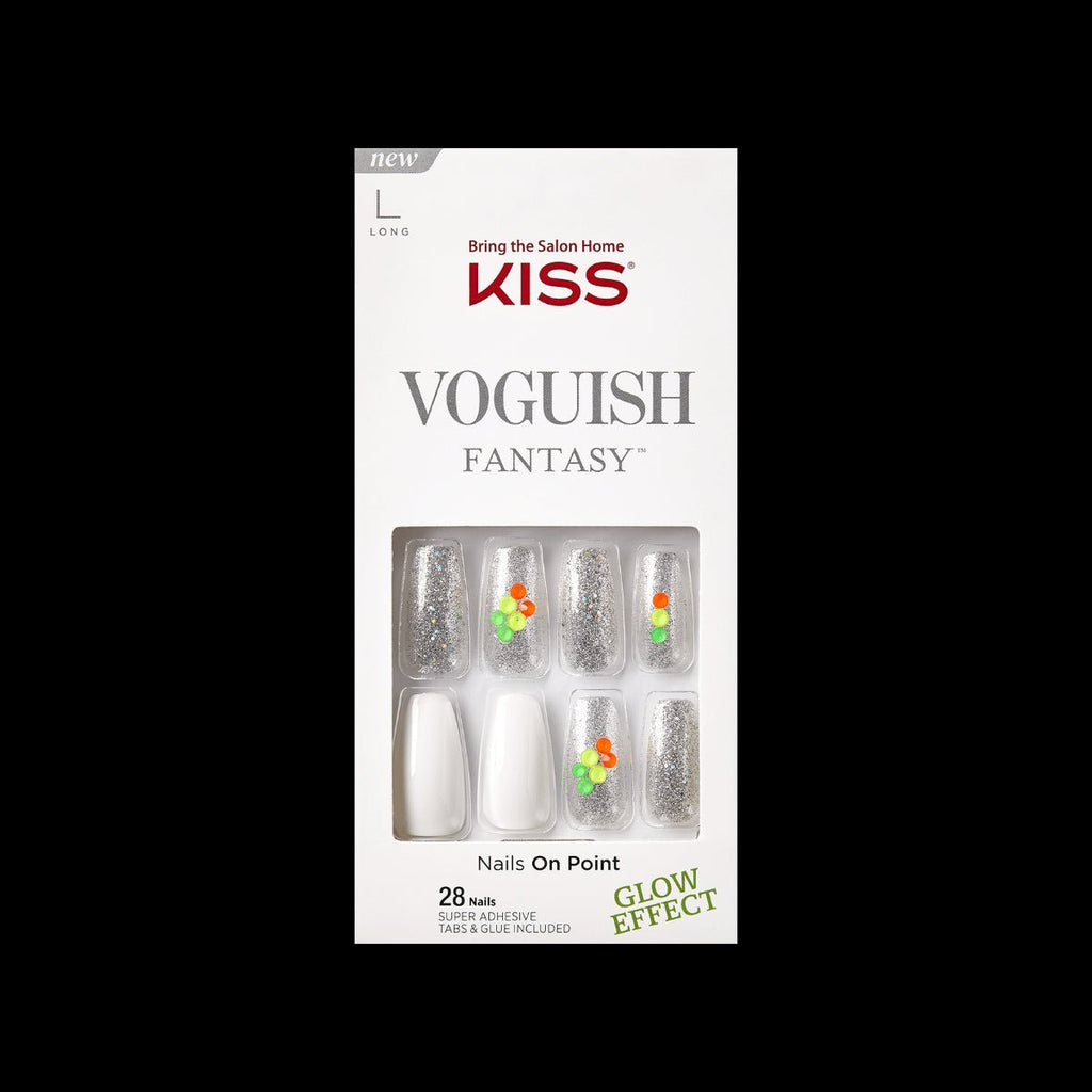 KISS Voguish Fantasy press-on gel nails with a high-gloss, professional salon finish