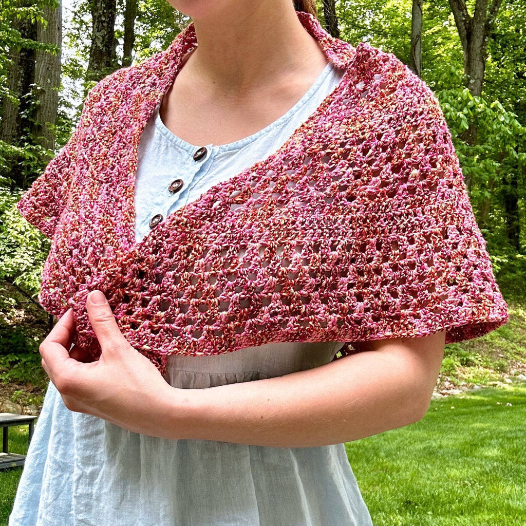 A Walk in the Garden Crochet Shawl Kit for Beginners