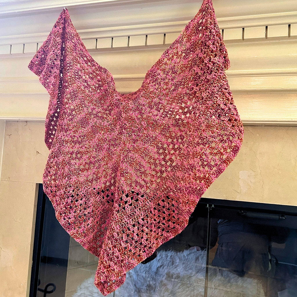 A Walk in the Garden Crochet Shawl Kit for Beginners