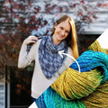 Andina Scarf Crochet Kit - Flowing Abstract Silk Wrap