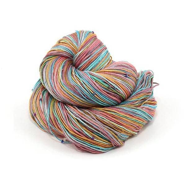 Hand Beaded Silk Shawl Knitting Kit
