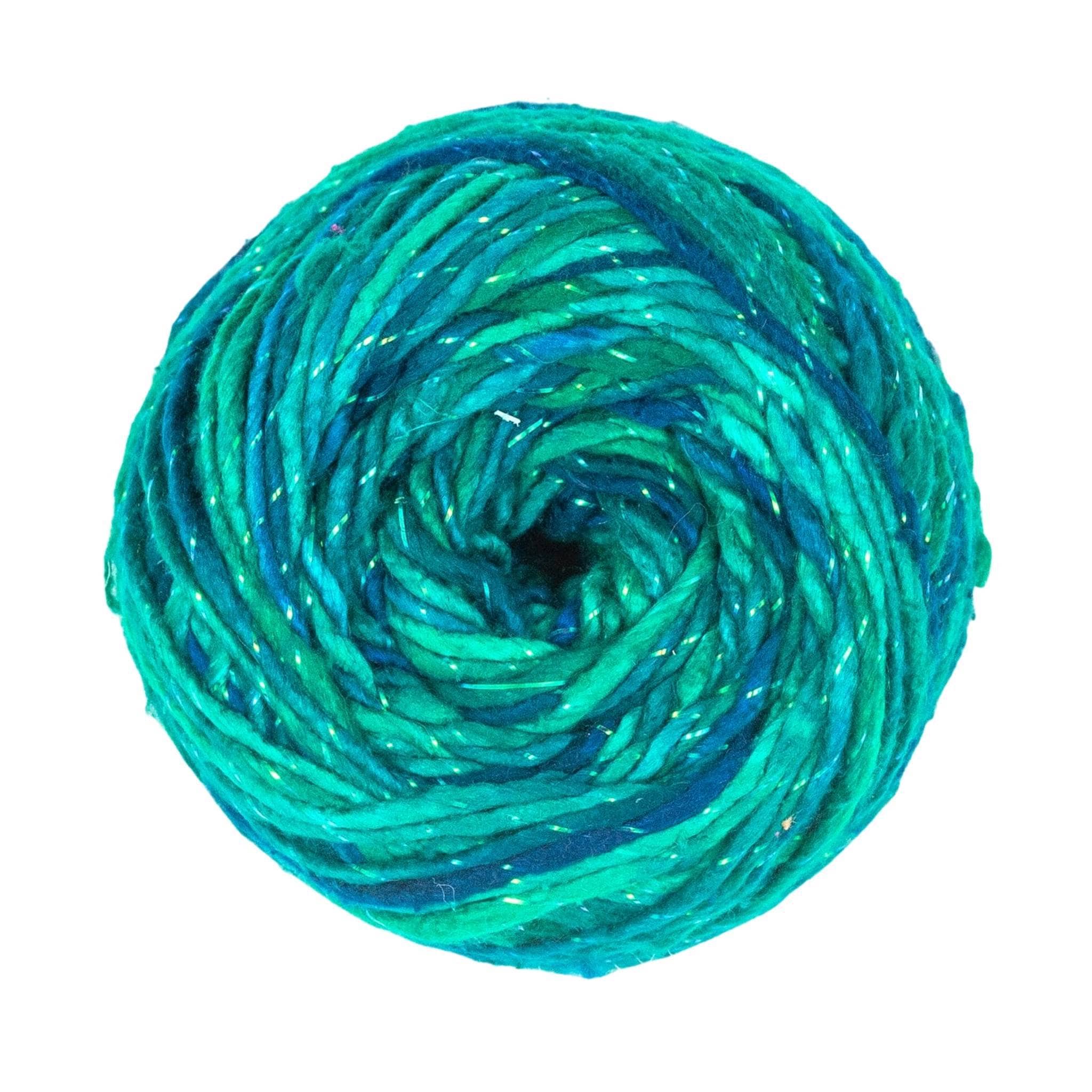 Mystic Mountain Shrug DIY Knitting Kit with Roving Silk Yarn