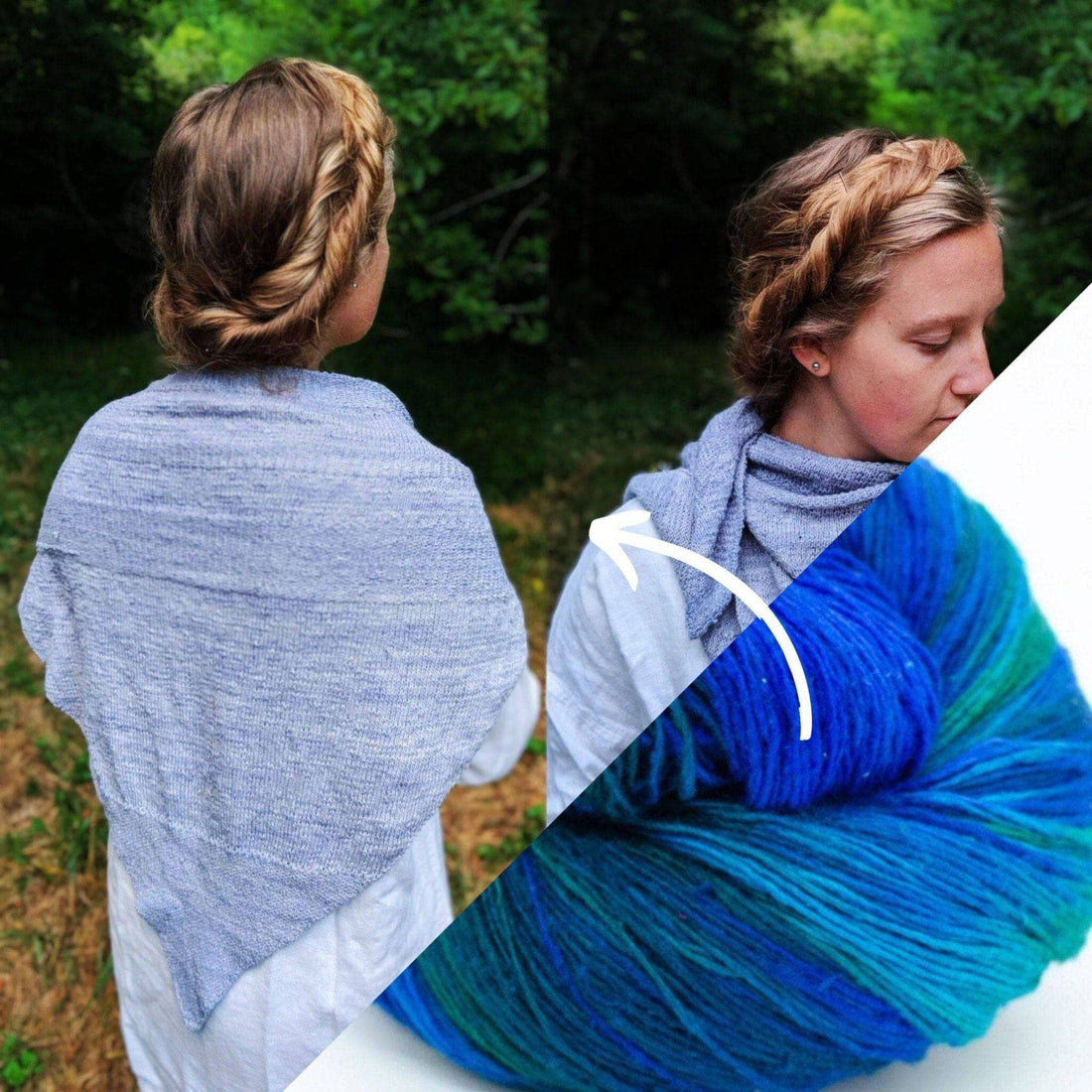 Serendipity Lace Weight Silk Shawl Knit Kit for Elegant Layering