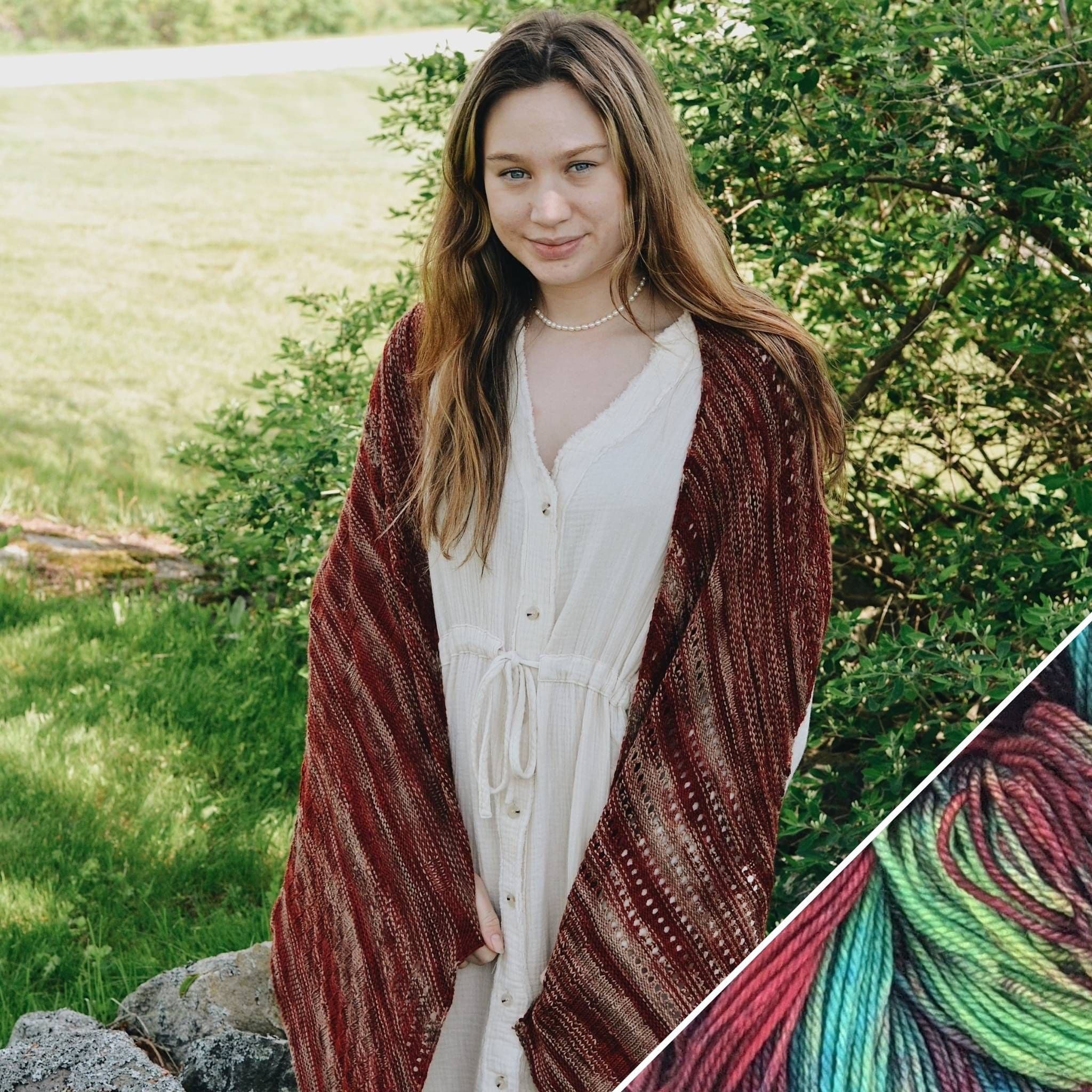 Madeleine Shawl Knit-A-Long Project Kit - Multi-Section Design