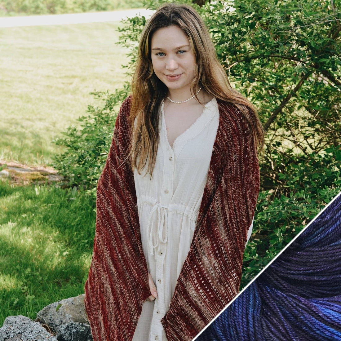 Madeleine Shawl Knit-A-Long Project Kit - Multi-Section Design