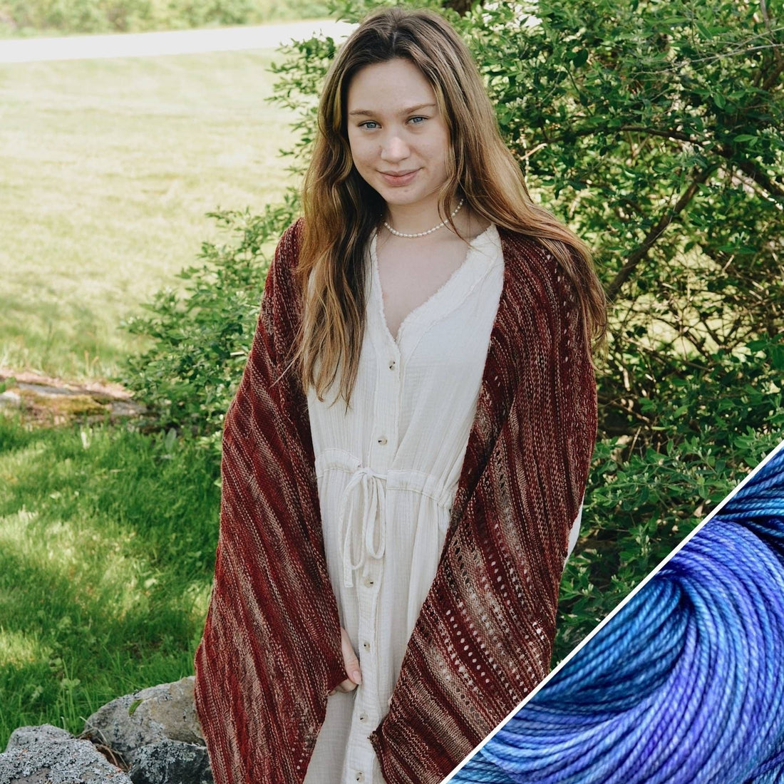 Madeleine Shawl Knit-A-Long Project Kit - Multi-Section Design