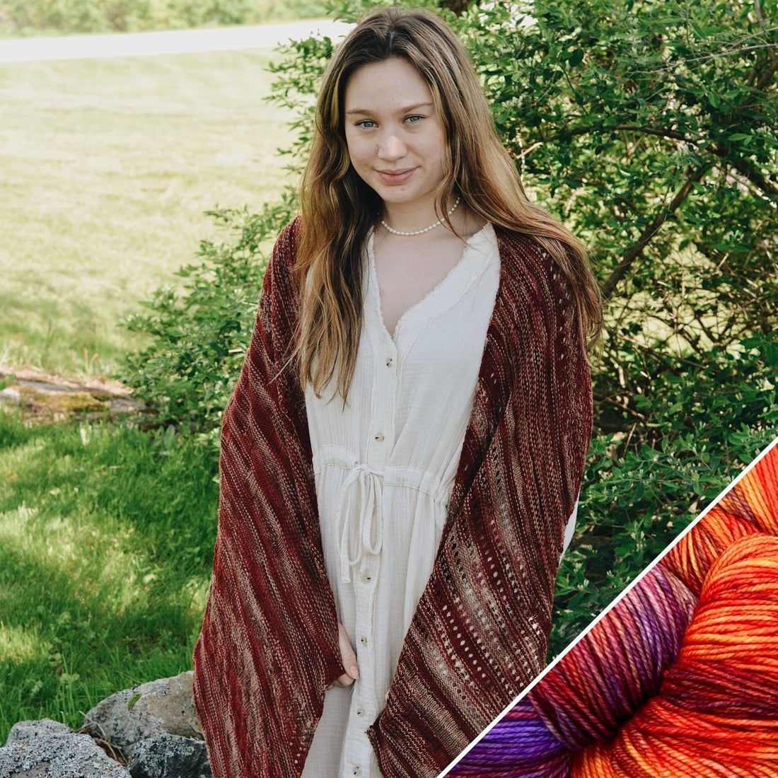 Madeleine Shawl Knit-A-Long Project Kit - Multi-Section Design