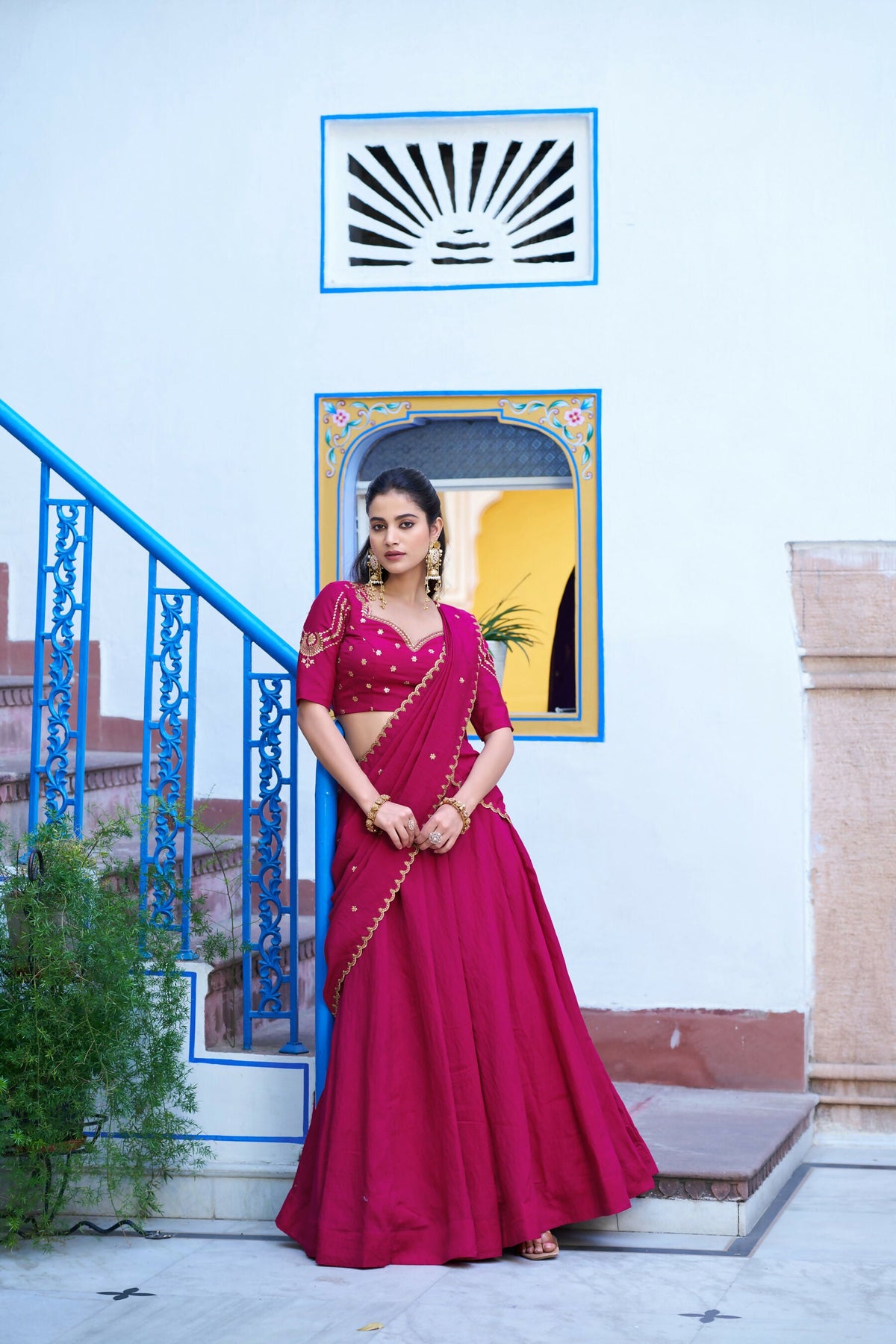 Ranipink NC Silk Lehenga Choli with Embroidery Work