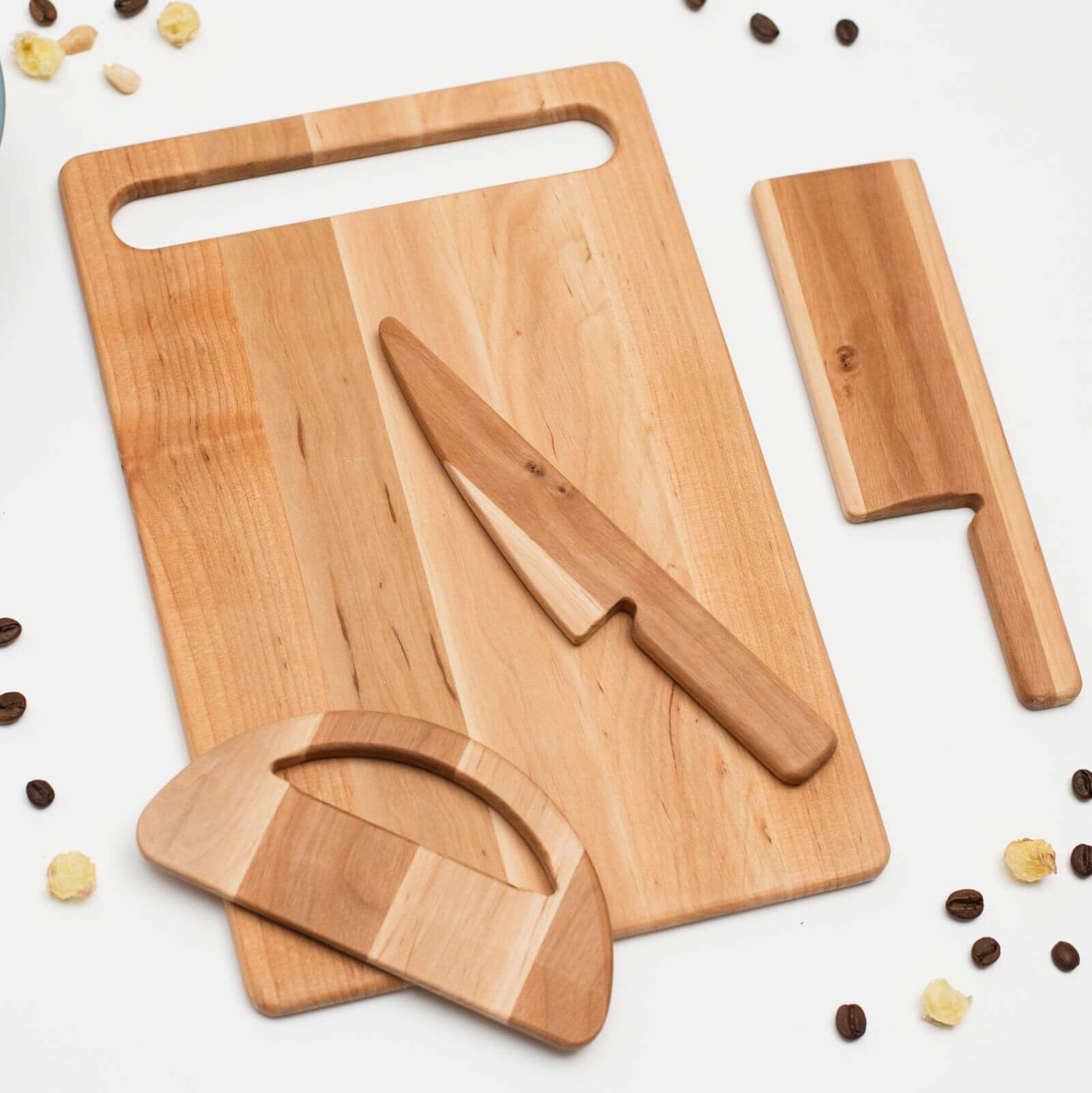 Safe Kids Cutting Board and Knives Set for Culinary Exploration