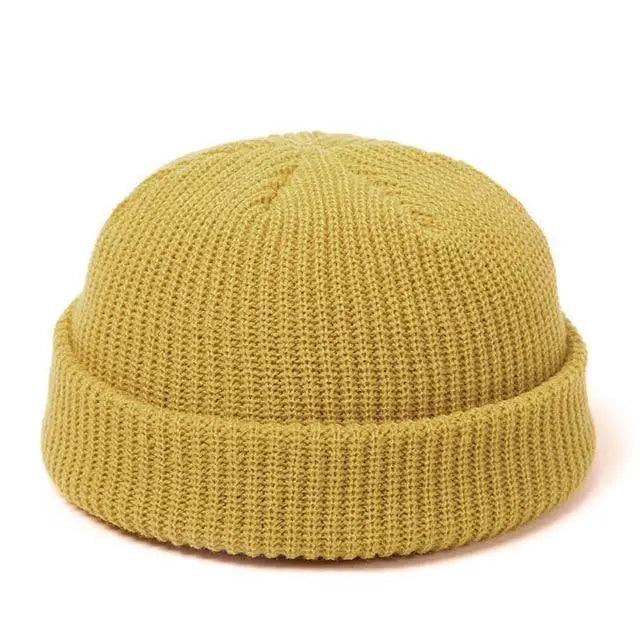 Unisex Knitted Brimless Beanie Fisherman Sailor Cap