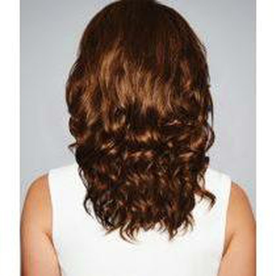 Knockout 100% Human Hair Wig in Warm Chestnut Auburn Highlights
