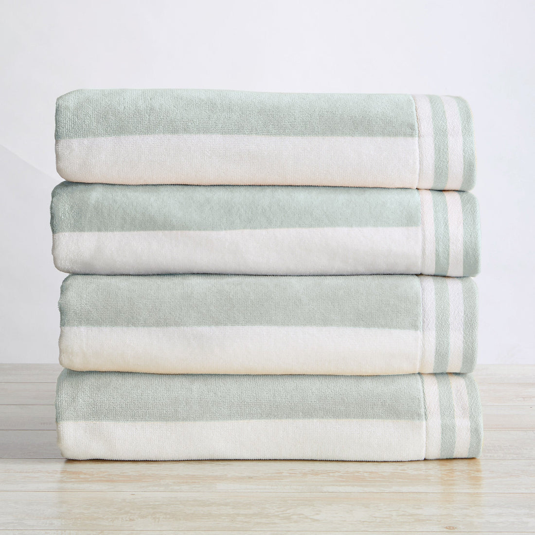 Striped Cabana Beach Towel 100% Cotton Ultra-Soft Pool Towel - Image 43