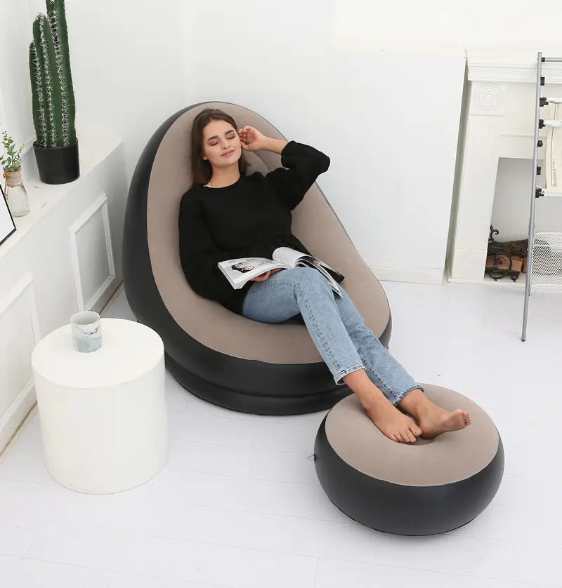 Inflatable Foldable Lounge Chair for Outdoor Use