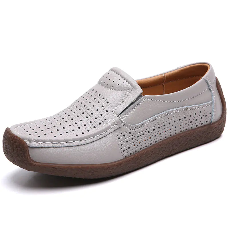 Women's Flat Leather Loafers