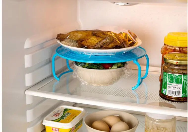 Microwave Tiered Steamer Rack with Heat-Resistant Tray