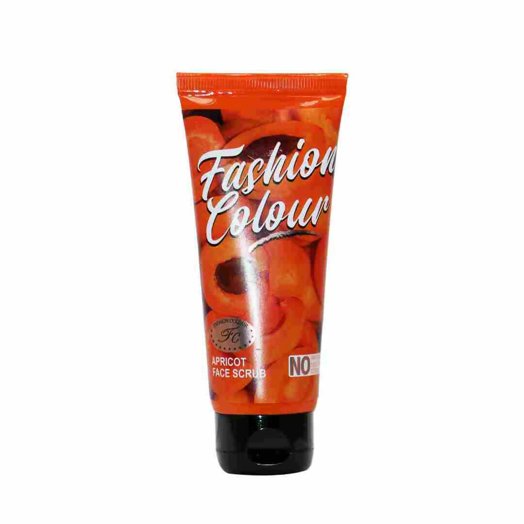 Fashion Colour Apricot Face Scrub for skin brightening and blemish reduction