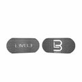 Set of four L3VEL3 Velcro hair grips for professional hair sectioning and styling.