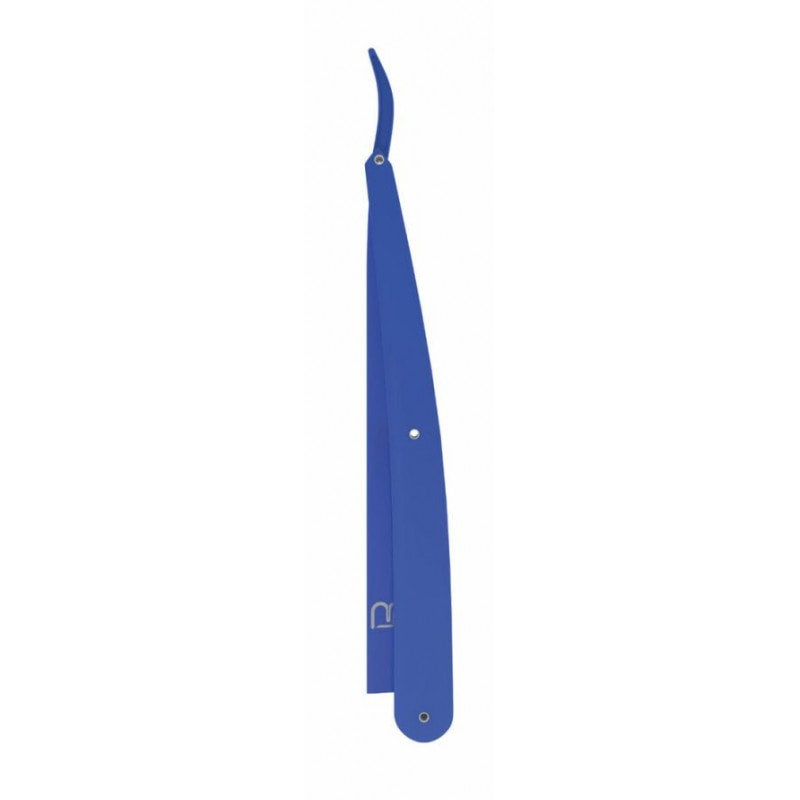 L3VEL3 blue anodized stainless steel straight razor holder