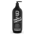 1L bottle of L3VEL3 2-in-1 Keratin Shampoo & Conditioner for hair repair and frizz control