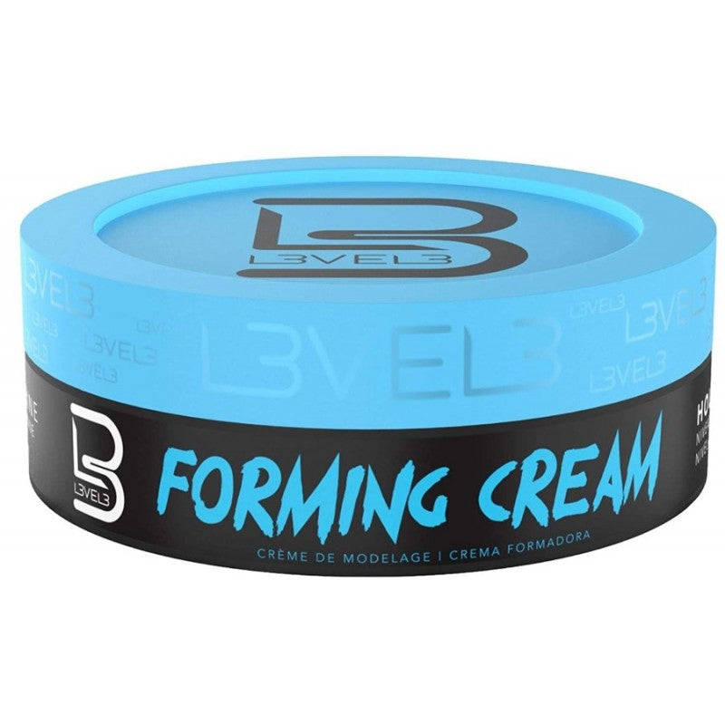 150ml jar of L3VEL3 Forming Cream for professional hair styling