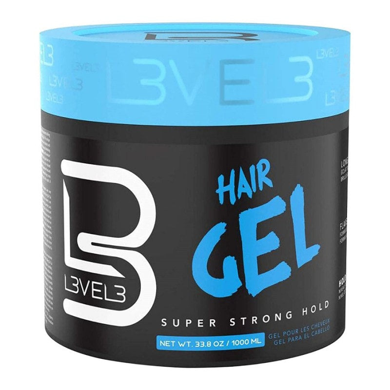 1 Liter bottle of professional hair styling gel for long-lasting hold and shine
