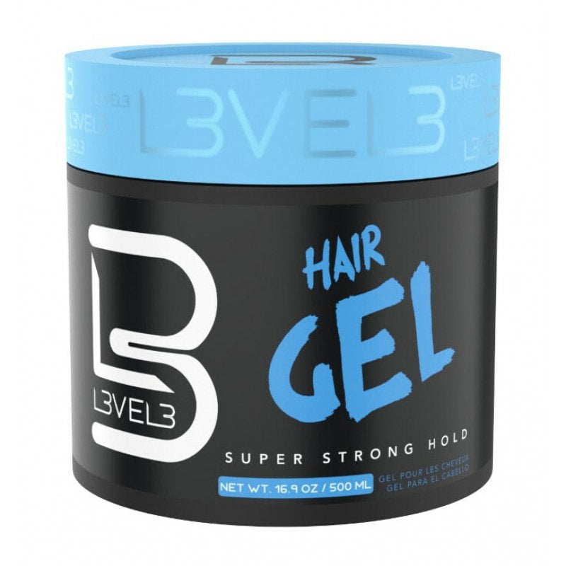 L3VEL3 Professional Hair Styling Gel 500ml tub