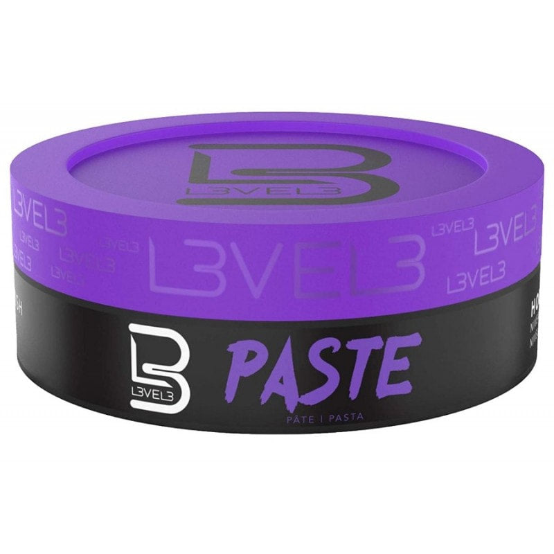 L3VEL3 Matte Finish Hair Styling Paste 150ml container
