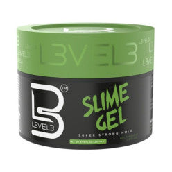 L3VEL3 Slime Gel 250ml container for ultra-strong hair hold.