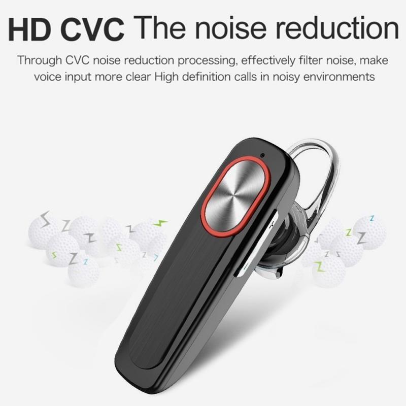 L9 Wireless Bluetooth Earpiece with Dual Noise-Cancelling Microphones
