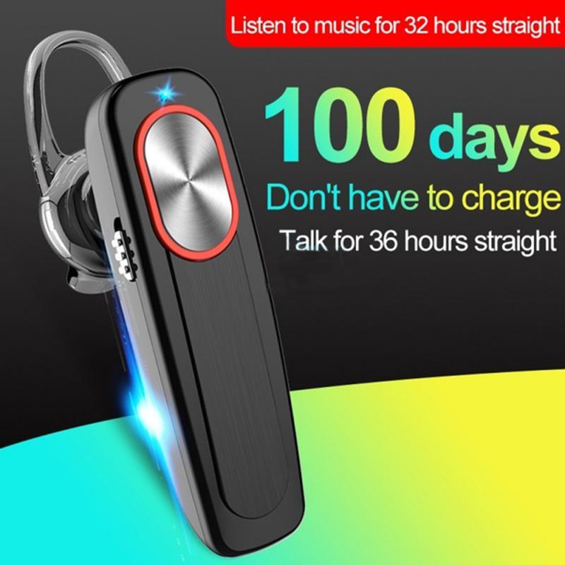 L9 Wireless Bluetooth Earpiece with Dual Noise-Cancelling Microphones