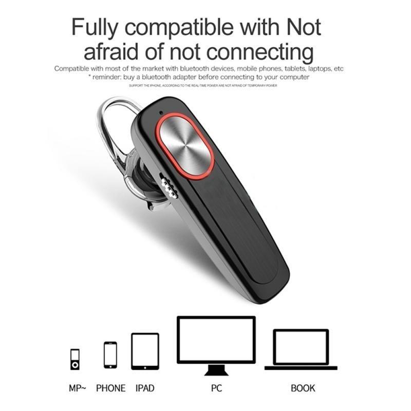 L9 Wireless Bluetooth Earpiece with Dual Noise-Cancelling Microphones