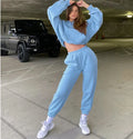 2020 Autumn Winter Women's Fashion Hooded Tracksuit Set