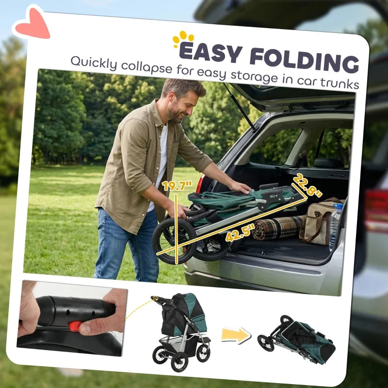 Compact All‑Terrain Pet Stroller